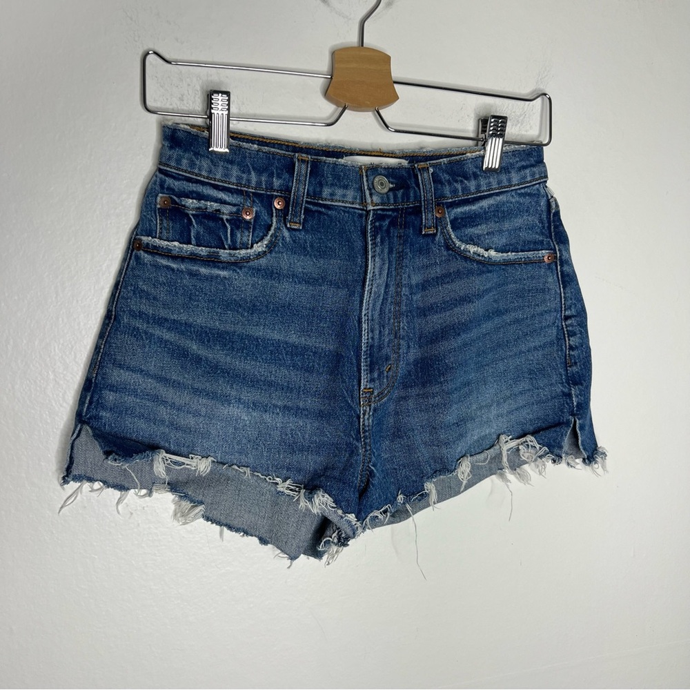 Abercrombie & Fitch The Mom Short High Rise Jean Sz 27/4